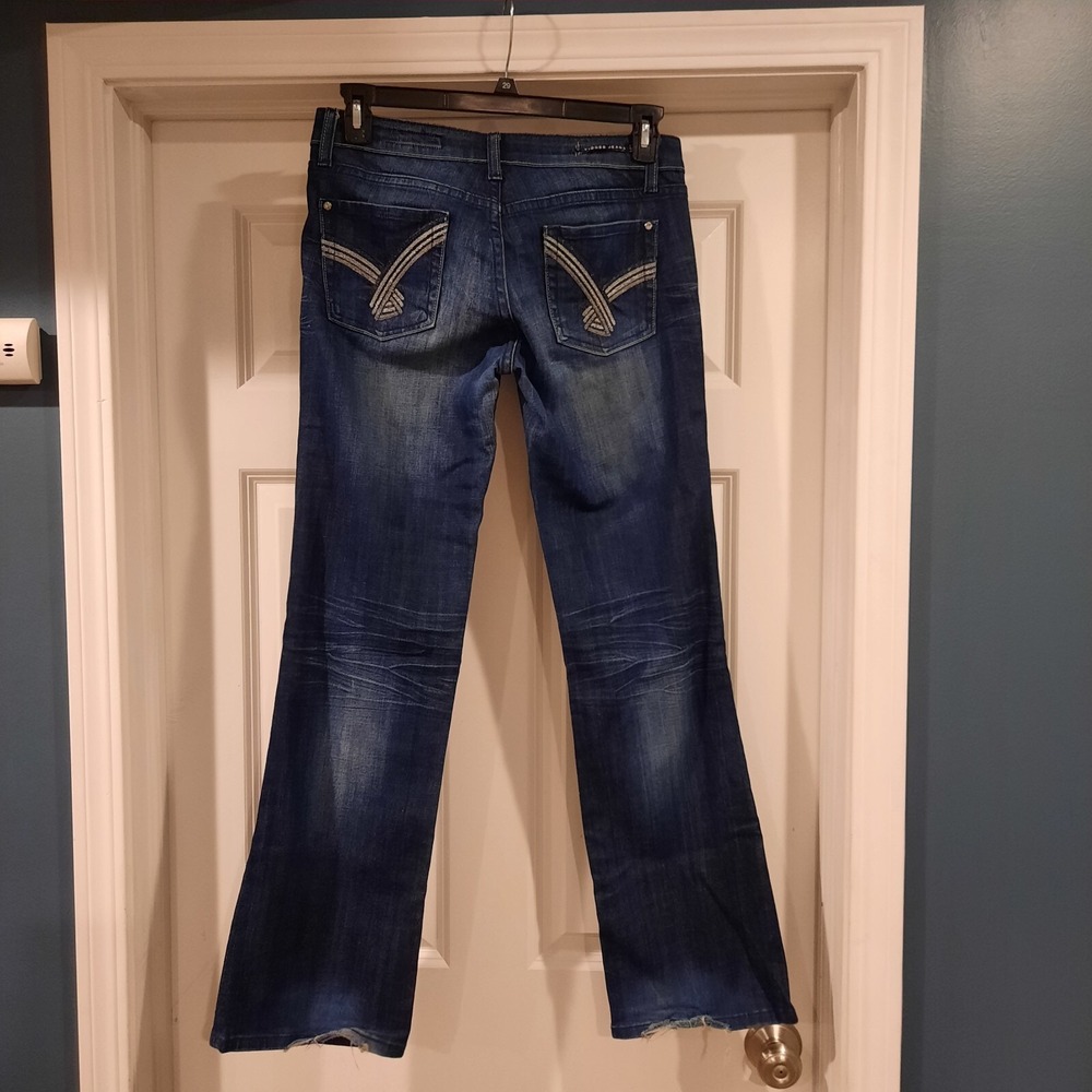 Vigoss Jeans Womens 7 Bootcut Sparkle Stitch Western‎ Y2K Embroidered Cowgirl